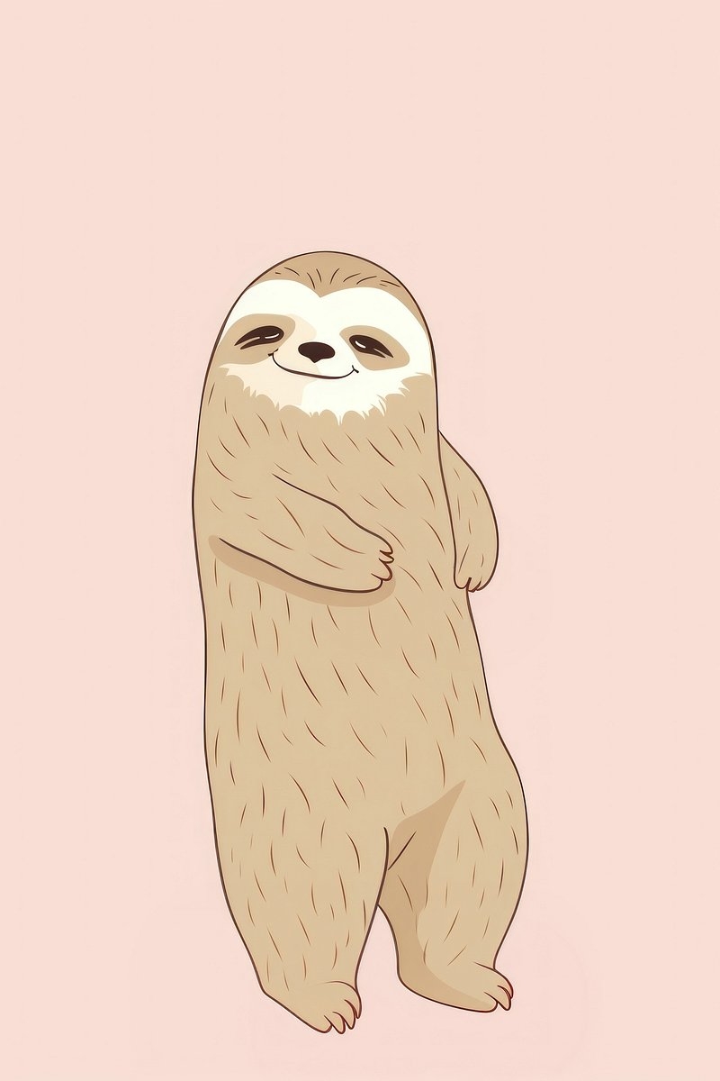 800x1200 Sloth Illustration Image. Free Photo, Phone