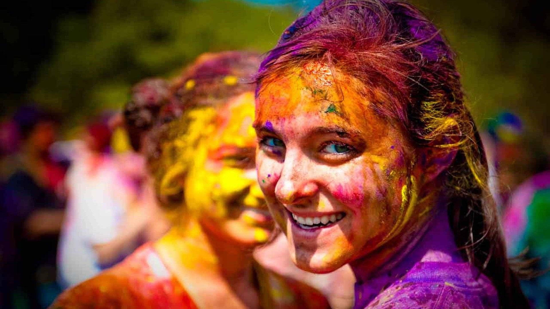 1920x1080 Free download Girl Smile On Holi Festival HD Wallpaper StylishHDWallpaper [] for your Desktop, Mobile & Tablet. Explore Holi Festivity Wallpaper. Holi Festivity Wallpaper, Holi Wallpaper, Holi Wallpaper, Desktop