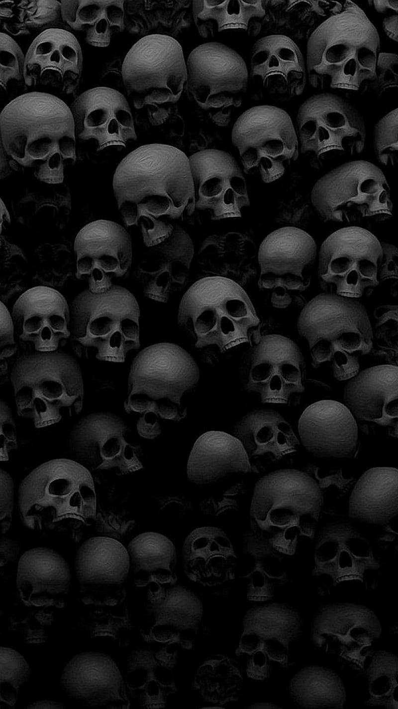 800x1430 Download Skulls Horror Phone Wallpaper, Phone