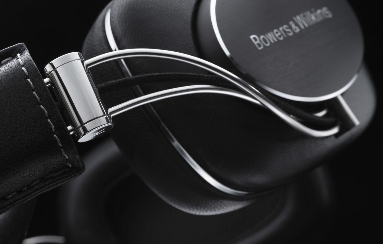 1340x850 black, headphone, Bowers&Wilkins.goodfon.com, Desktop