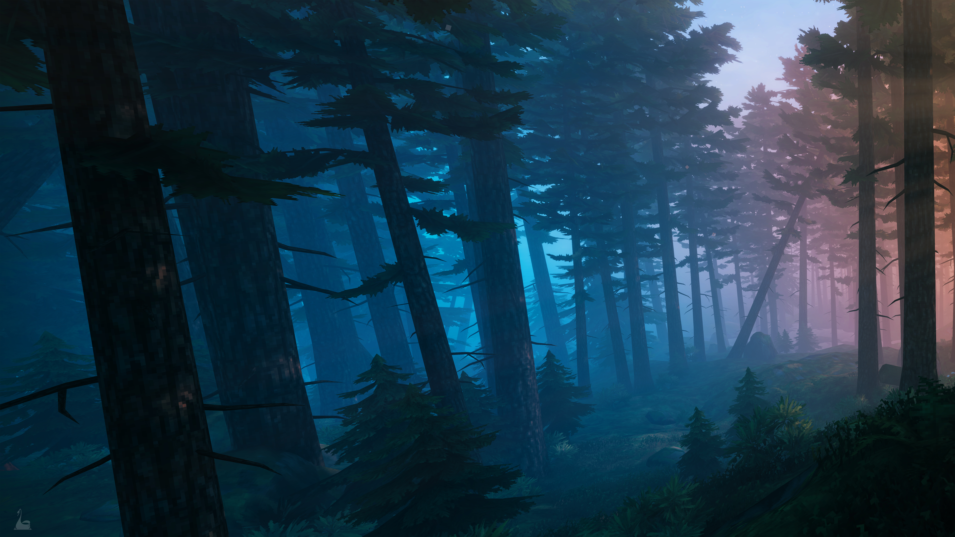 3840x2160 The Dark Forest - (8k Downsampled To 4k Ultrawide Dual Monitor Wallpaper), Desktop