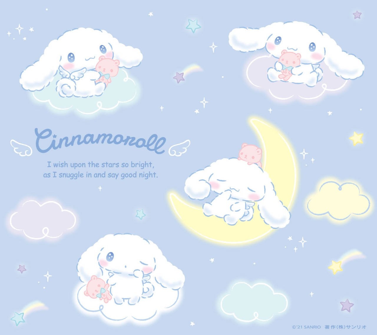 1280x1140 Download Cinnamoroll Good Night Wallpaper, Desktop