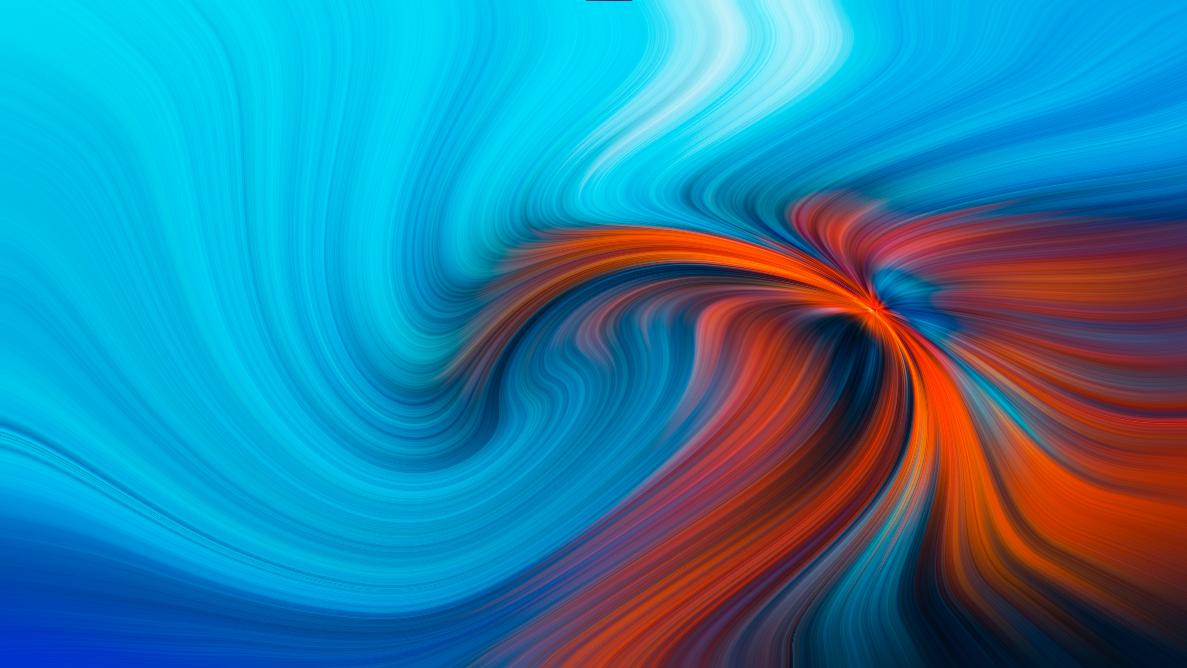 3840x2160 Blue and Orange 4K Wallpaper, Desktop