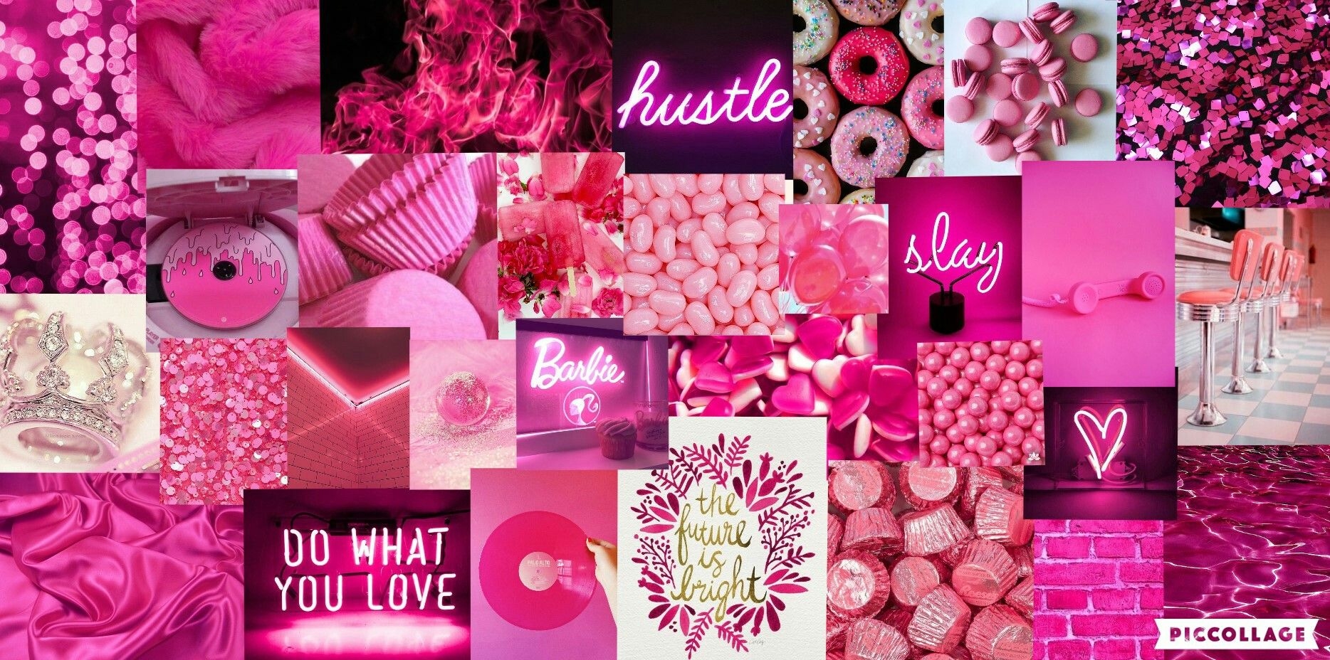 1870x930 hot pink mood board wallpaper aesthetic. Pink wallpaper mac, Pink wallpaper desktop, Pink neon wallpaper, Dual Screen