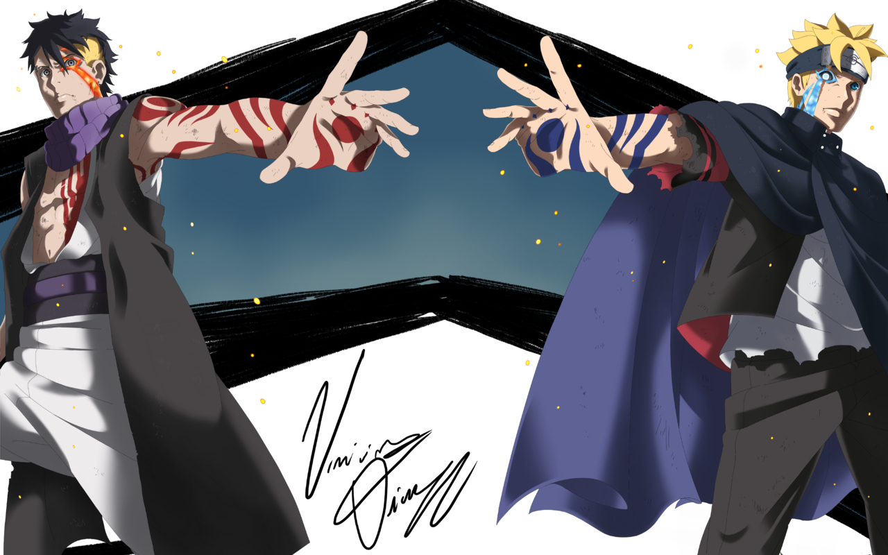 1280x800 this is my art of Boruto vs Kawaki! I consider it Vini201333 ART street, Desktop