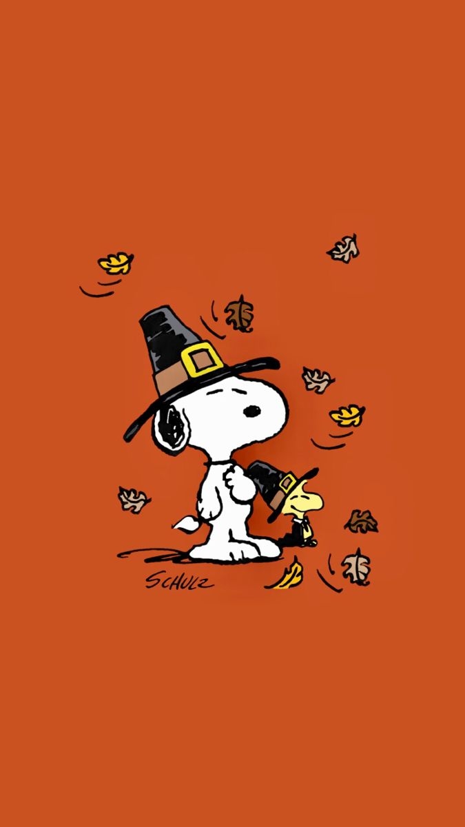 680x1200 Pilgrim Snoopy. Thanksgiving iphone wallpaper, Snoopy wallpaper, Cute fall wallpaper, Phone