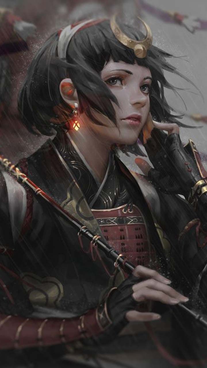 720x1280 Warrior Princess. Female samurai, Warrior woman, Fantasy girl, Phone