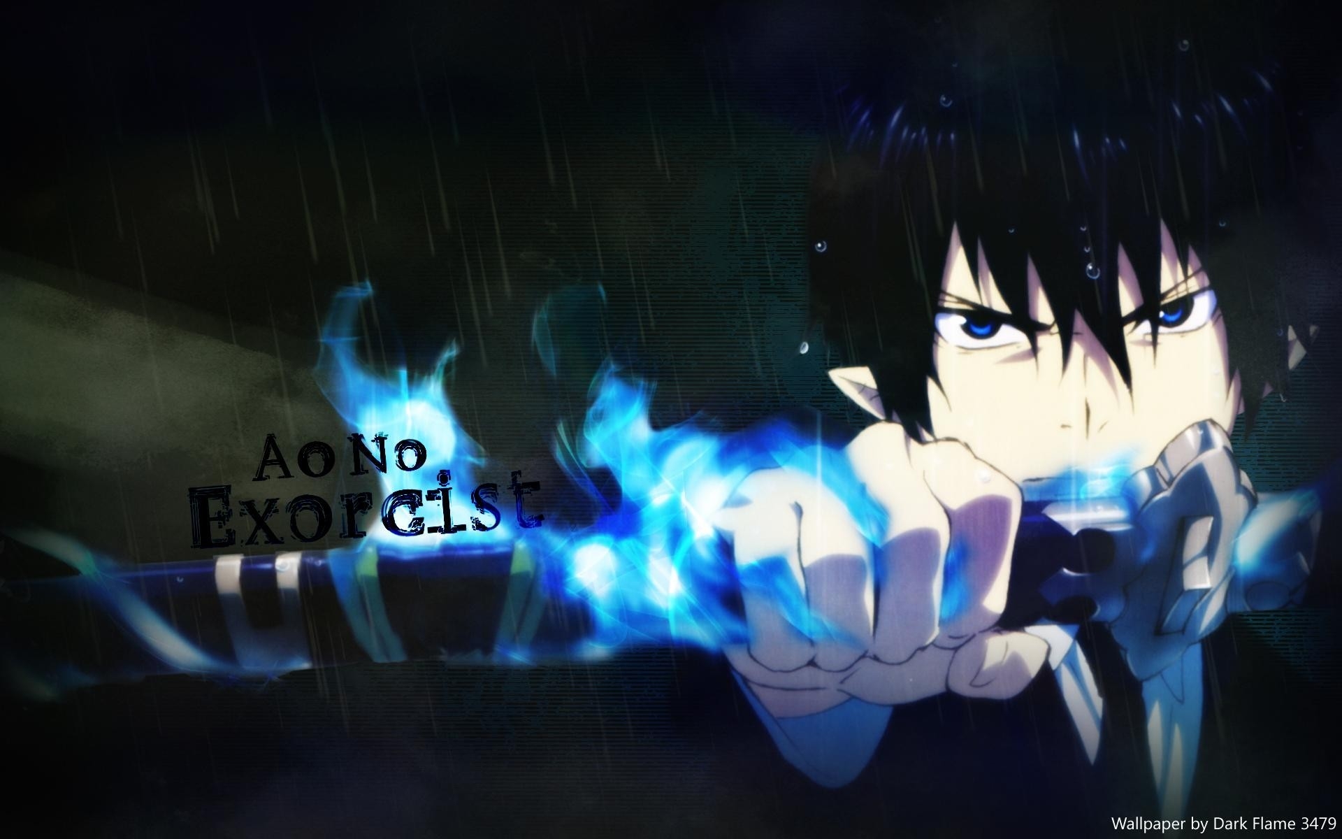 1920x1200 Wallpaper, anime, Blue Exorcist, Okumura Rin, darkness, screenshot, computer wallpaper, Desktop