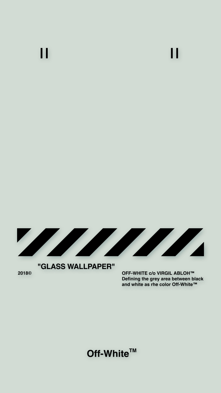 750x1340 Off White™WALLPAPER IPHONE 壁紙 18 5 2 GLASS WALLPAPER OFFWHITE, Phone