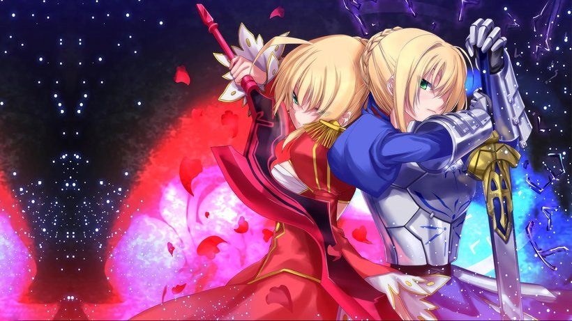 820x470 Fate Extra: Last Encore Red Saber Nero Claudius 4K, Desktop