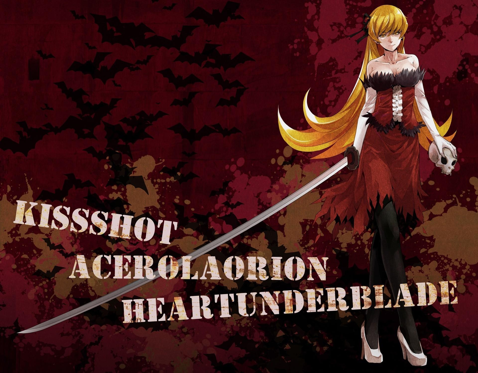 1920x1500 Ribbons bakemonogatari oshino shinobu vampire monogatari series, Desktop
