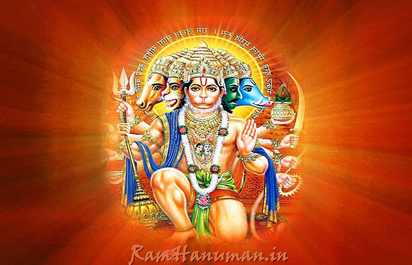 1410x900 Free download panchmukhi hanuman ji wallpaper full size HD free, Desktop