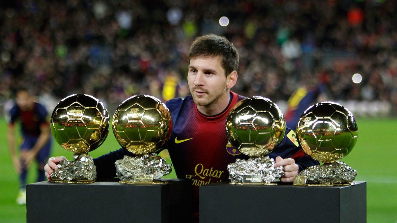 1370x770 Lionel Messi Ballon d'Or wallpaper, Desktop