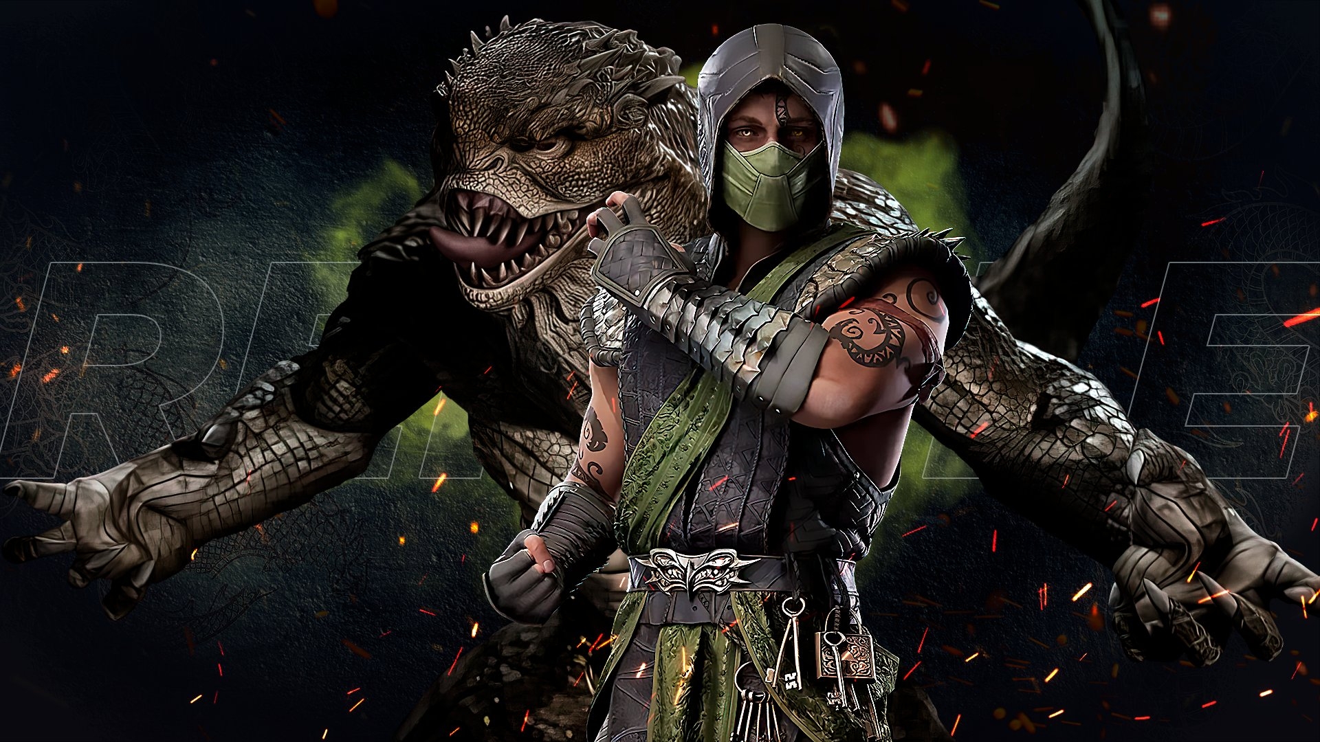 1920x1080 ⚔️ AthemWulf HD wallpaper, from #MortalKombat1 #MK1 #Reptile, Desktop