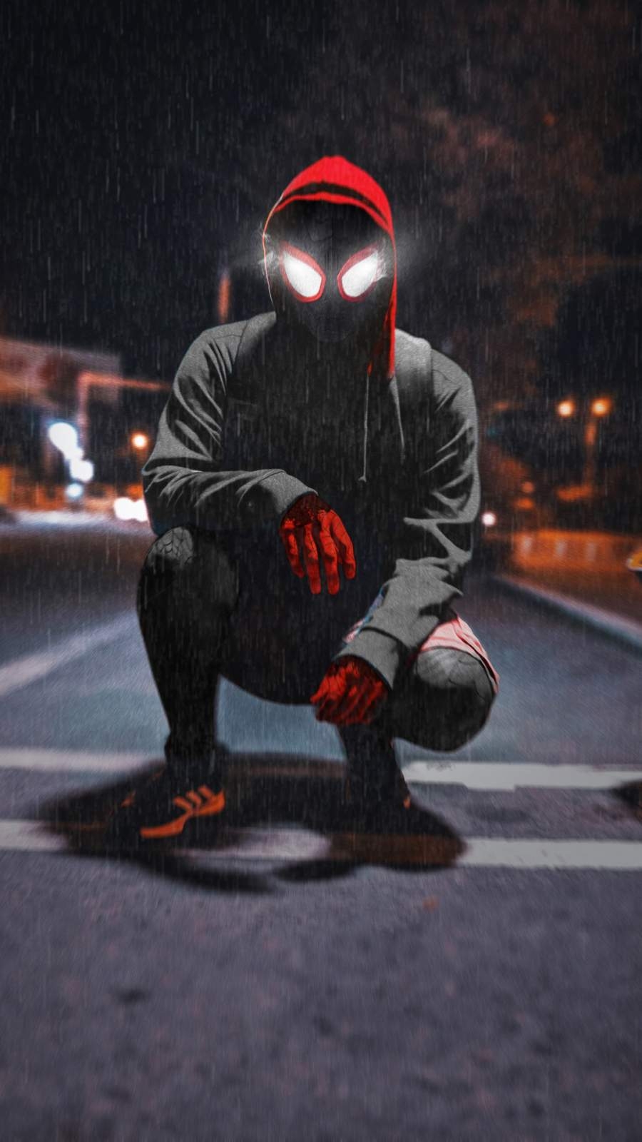 900x1600 Spiderman in Hoodie Night Monkey iPhone Wallpaper Wallpaper, iPhone Wallpaper, Phone