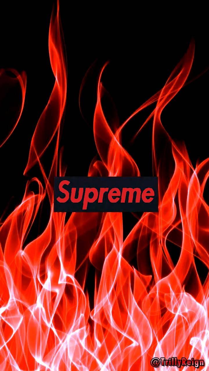 720x1280 Supreme Flames wallpaper, Phone