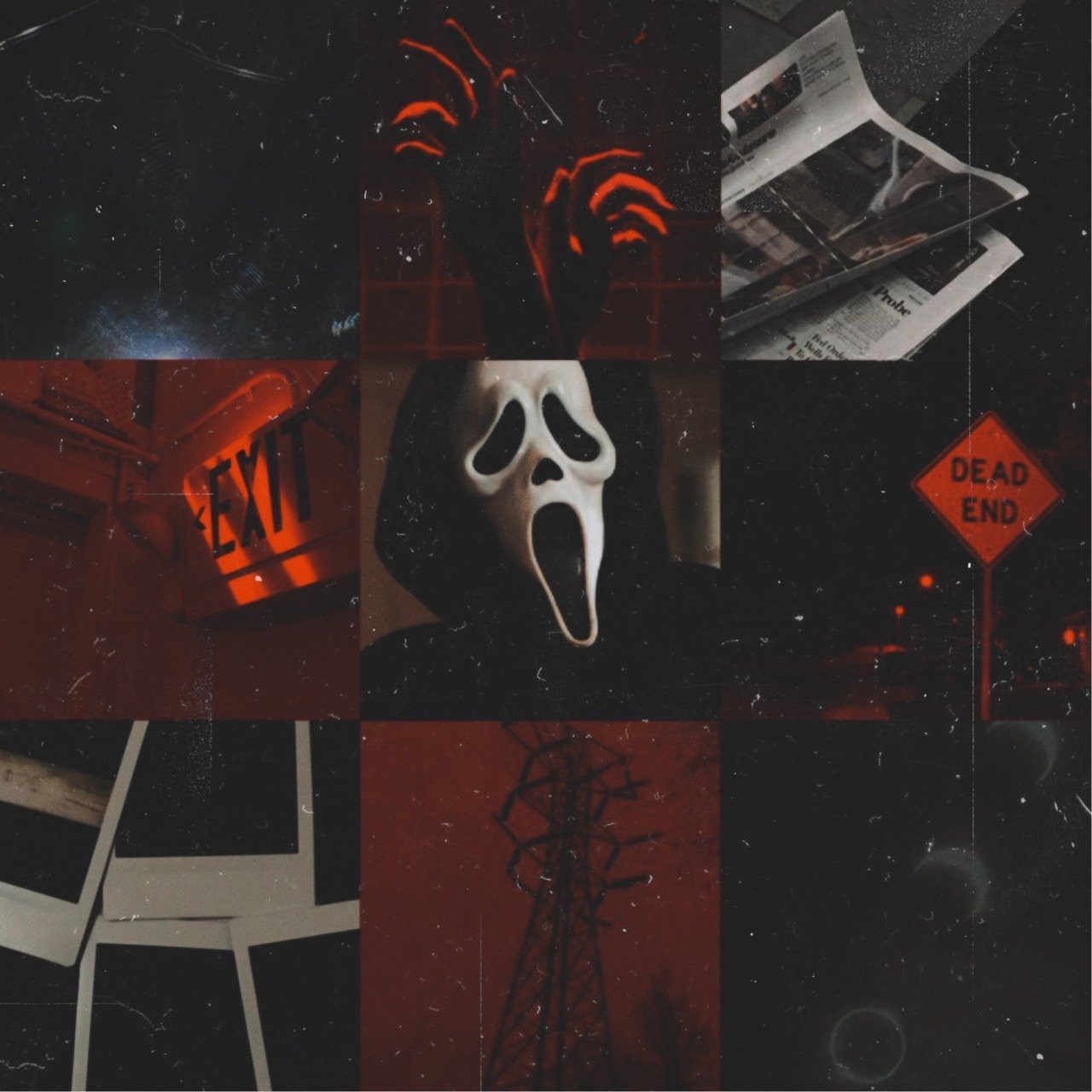 1280x1280 Aesthetic Scream Movie Wallpaper, Phone