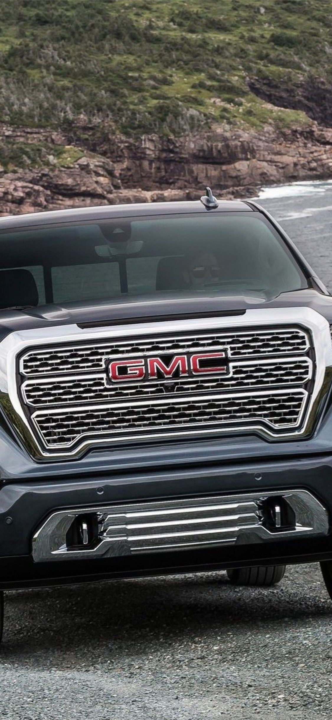 1130x2440 lifted gmc trucks iPhone Wallpaper, Phone