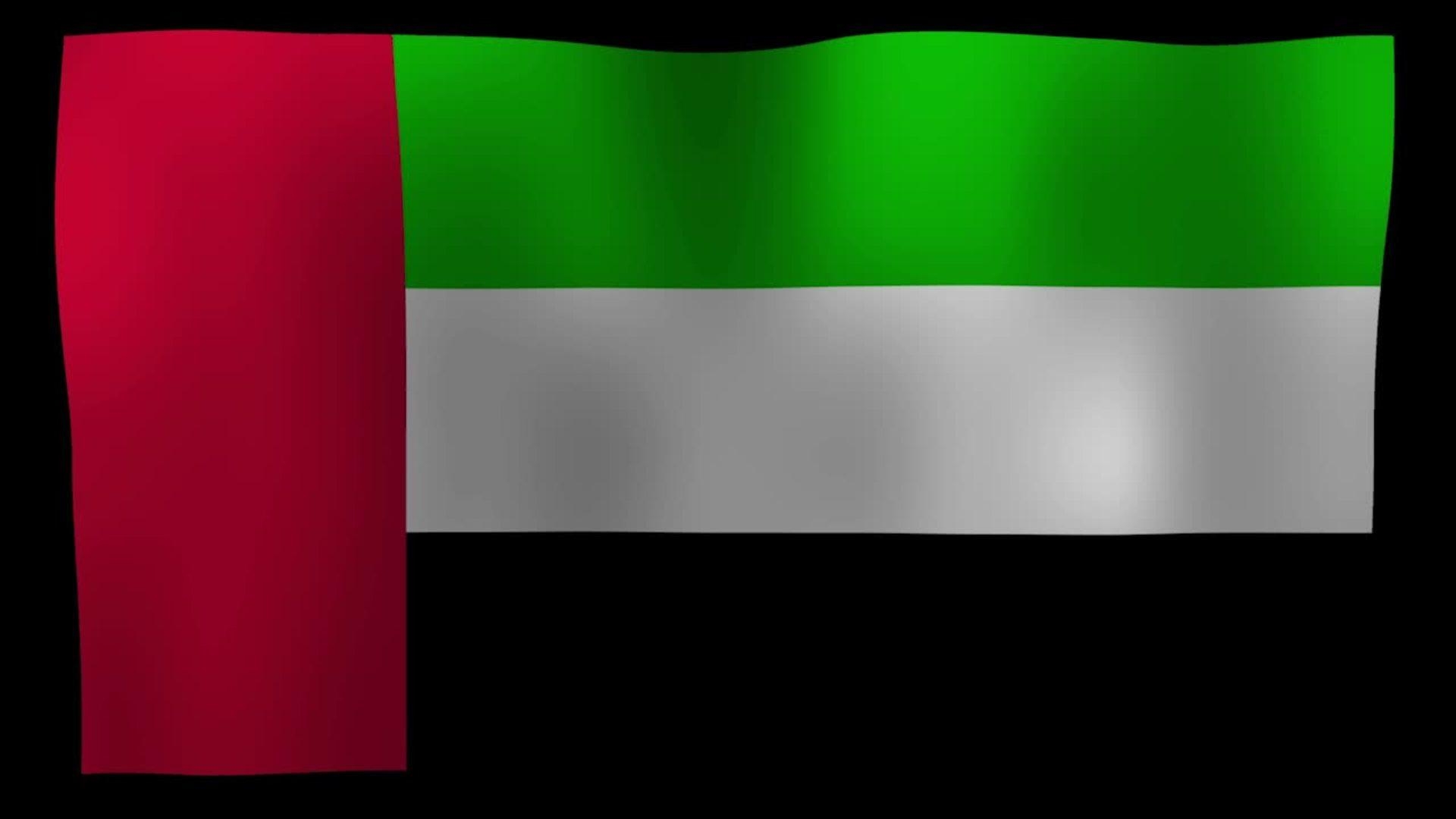 1920x1080 The United Arab Emirates Flag 4K Motion Loop After Effects, Desktop