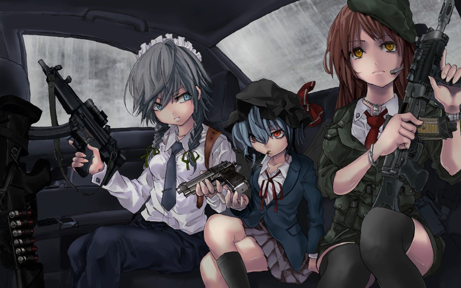 1920x1200 Gangster Anime Girl Mafia HD Wallpaper, Desktop