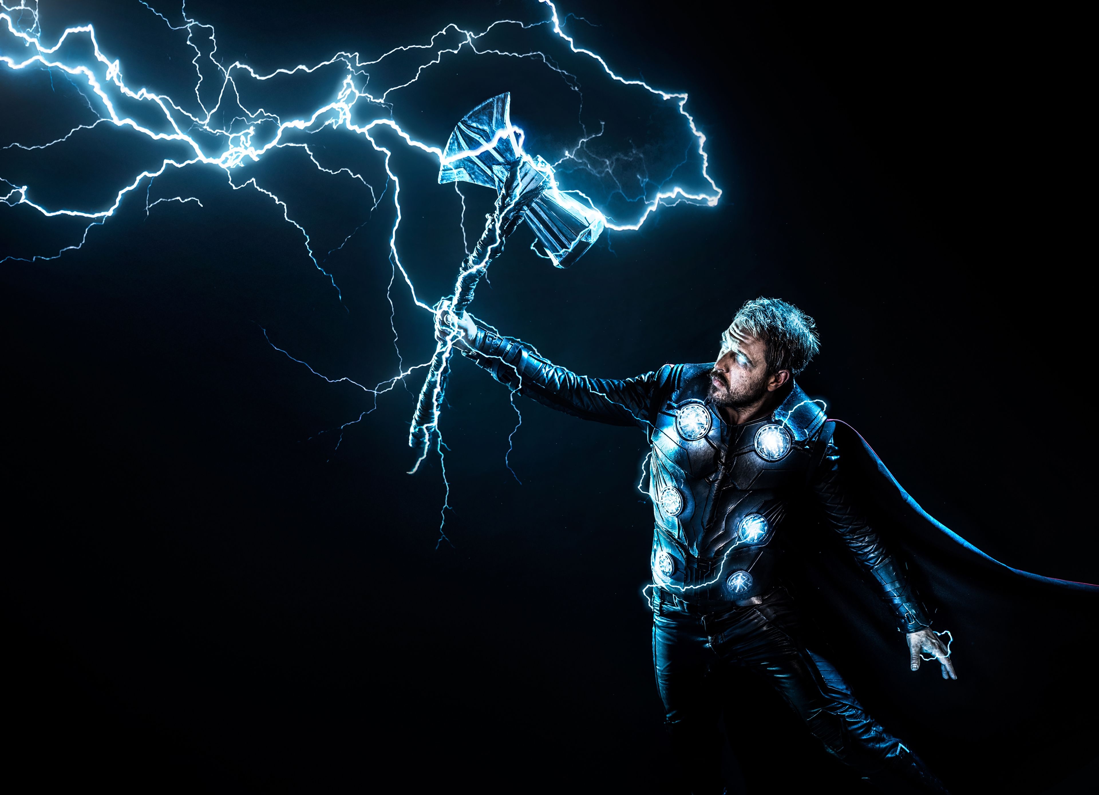 3840x2780 Thor 4K Wallpaper, God of Thunder, Graphics CGI, Desktop