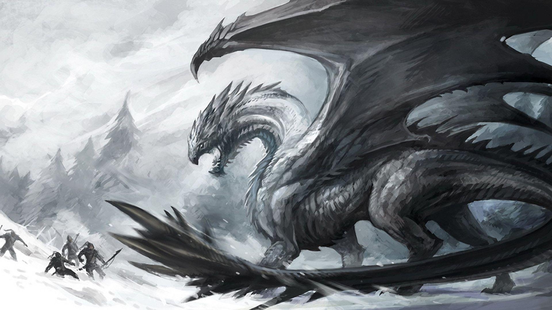 1920x1080 Black And White Dragon HD Wallpaper 17631 Full HD Wallpaper, Desktop