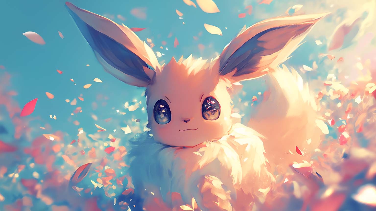 1540x870 Pokemon Eevee Lovely Pastel Desktop, Desktop