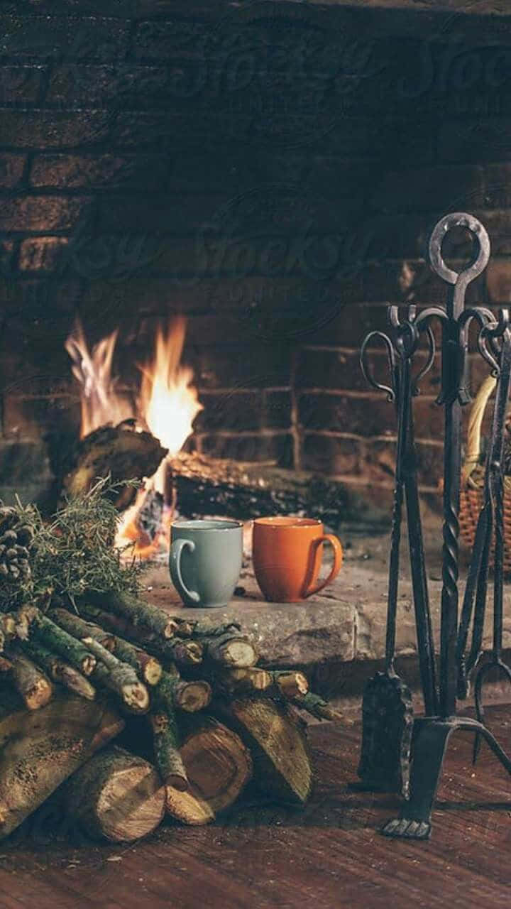 720x1280 Cozy Fireplace iPhone Wallpaper, Phone