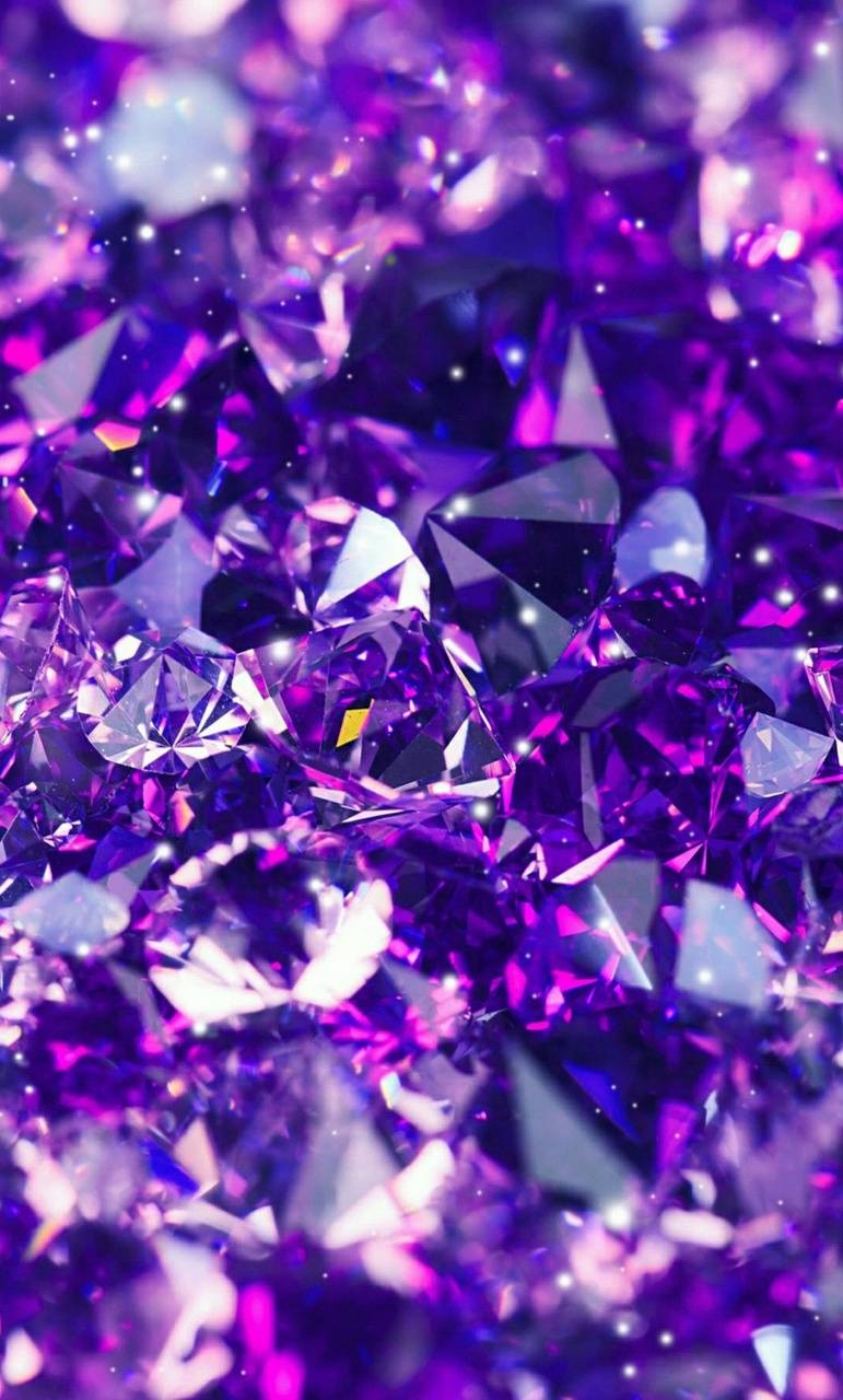 780x1280 Purple Diamonds Wallpaper, Phone