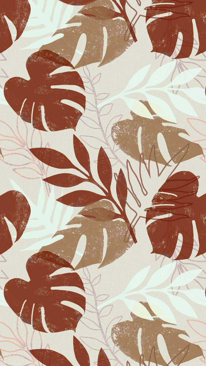 720x1280 Free: Earthy tropical pattern iPhone wallpaper, Phone