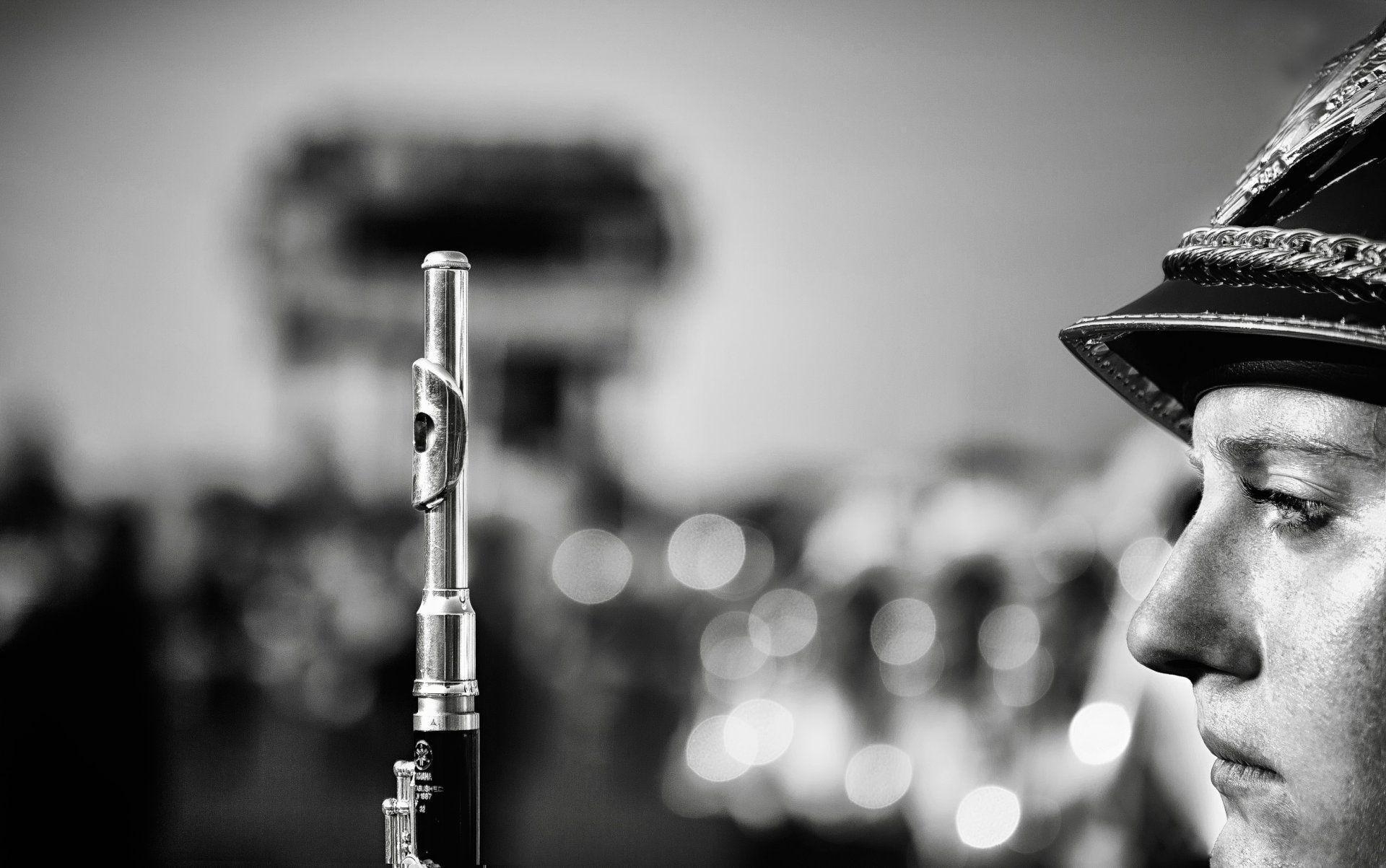 1920x1210 flute wind instruments military band flutist h b close up HD wallpaper, Desktop