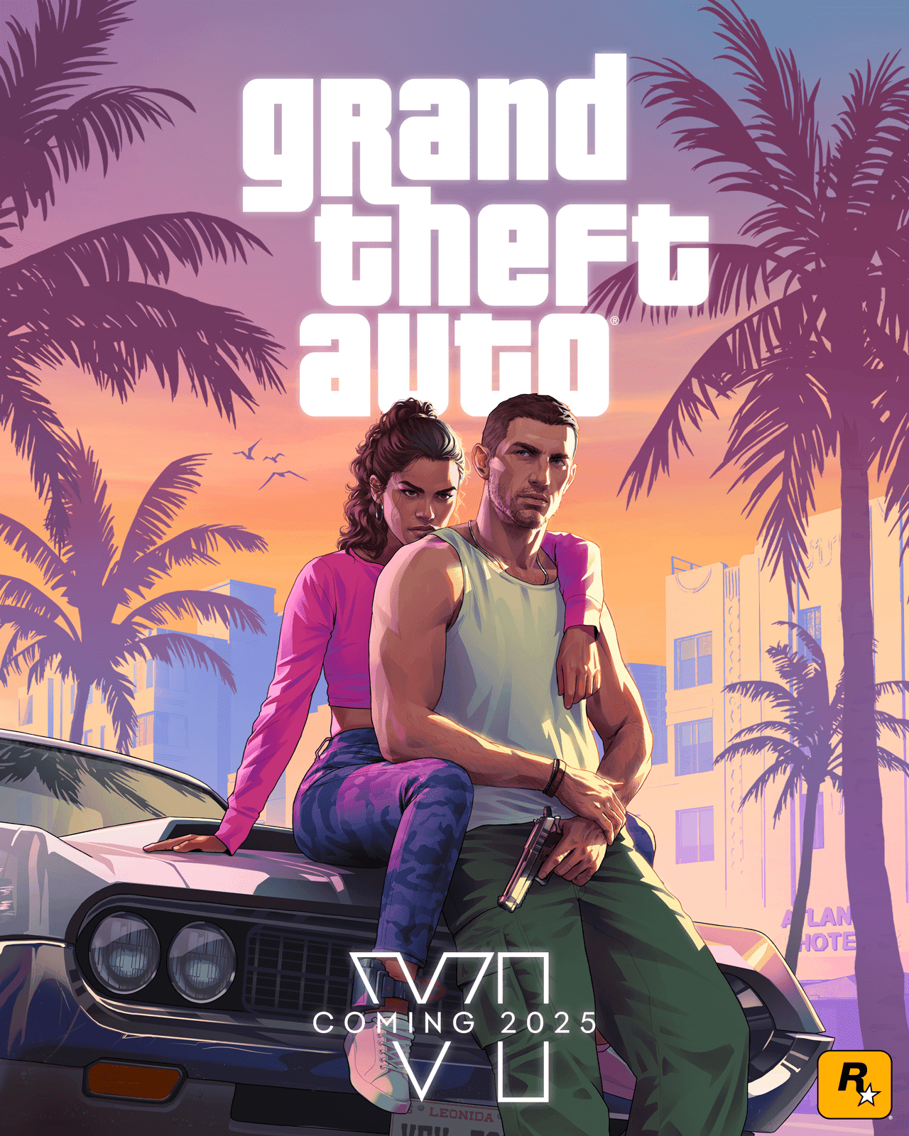 1280x1600 GTA 6 logo, artwork and wallpaper, Phone