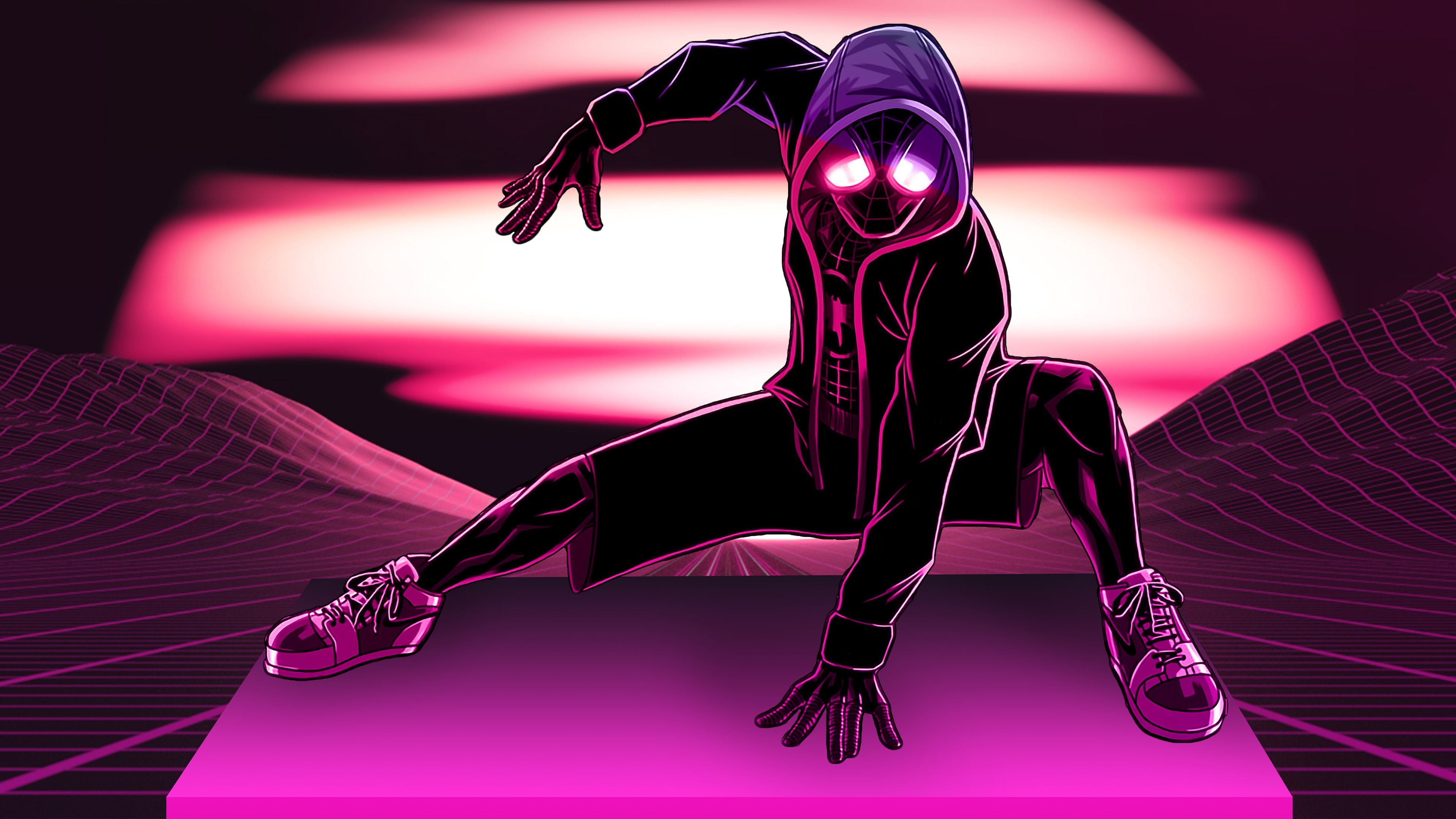 3840x2160 Miles Morales In Spider Man Into The Spider Verse 4K Wallpaper, Desktop