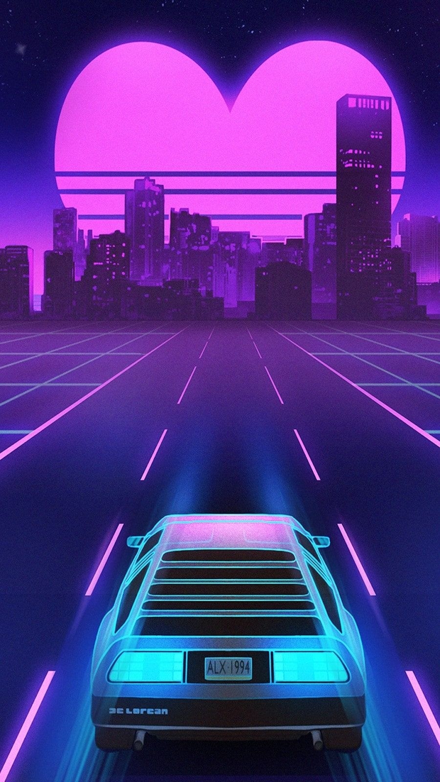 900x1600 Retrowave Wallpaper Free HD Wallpaper, Phone