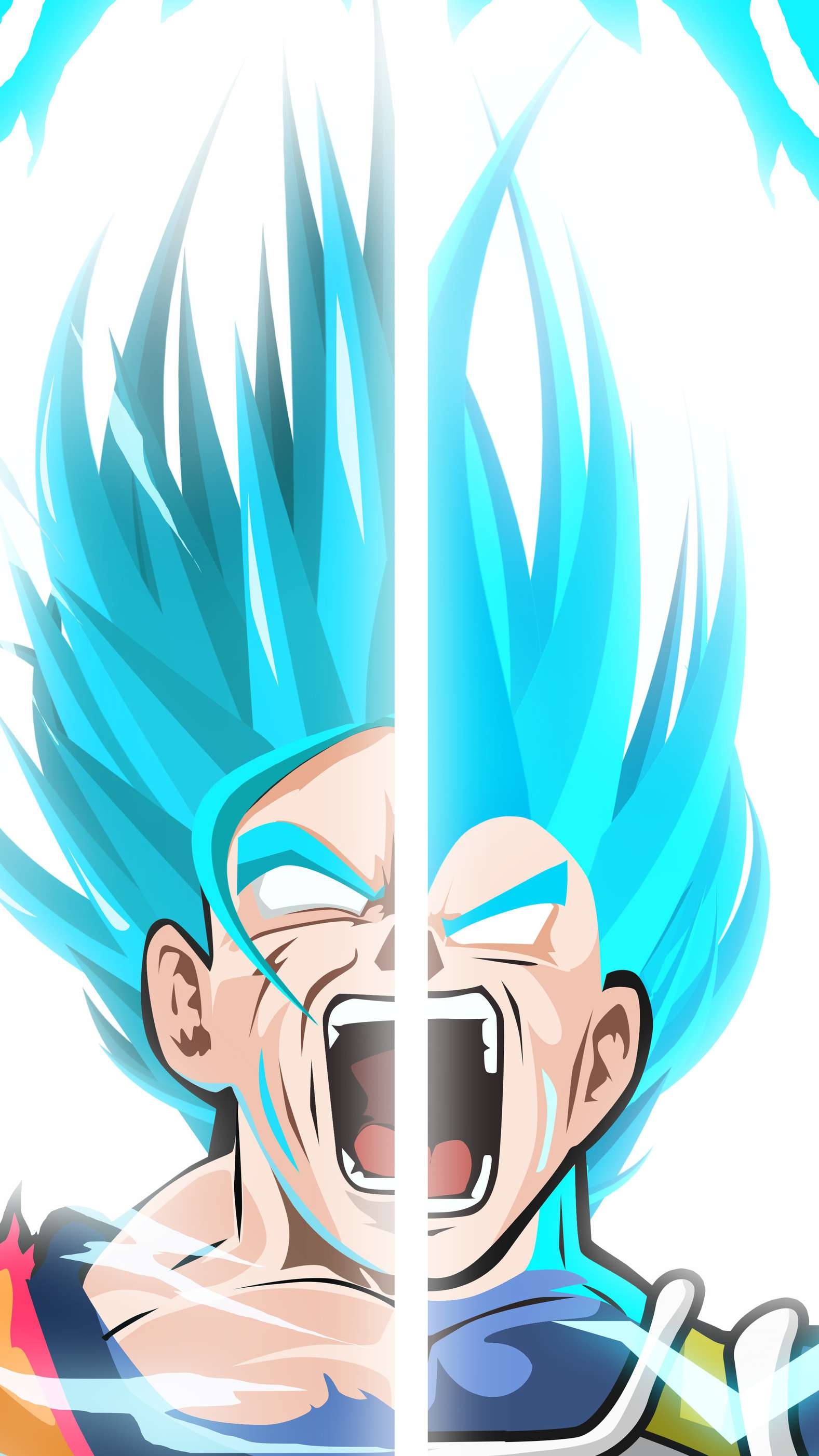 1580x2810 Super Saiyan Goku And Vegeta Blue IPhone Wallpaper Wallpaper, iPhone Wallpaper, Phone