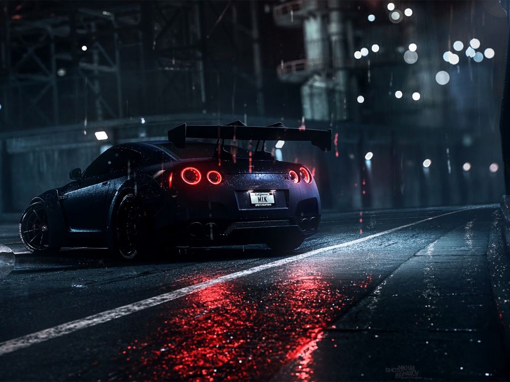 1030x770 Nissan GT R, Sportscar, Art Wallpaper, Desktop