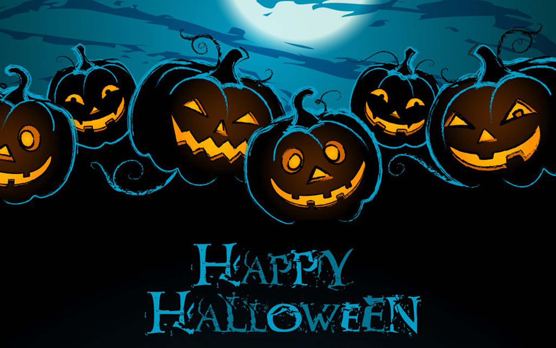 1920x1200 Download Neon Halloween Background, Desktop