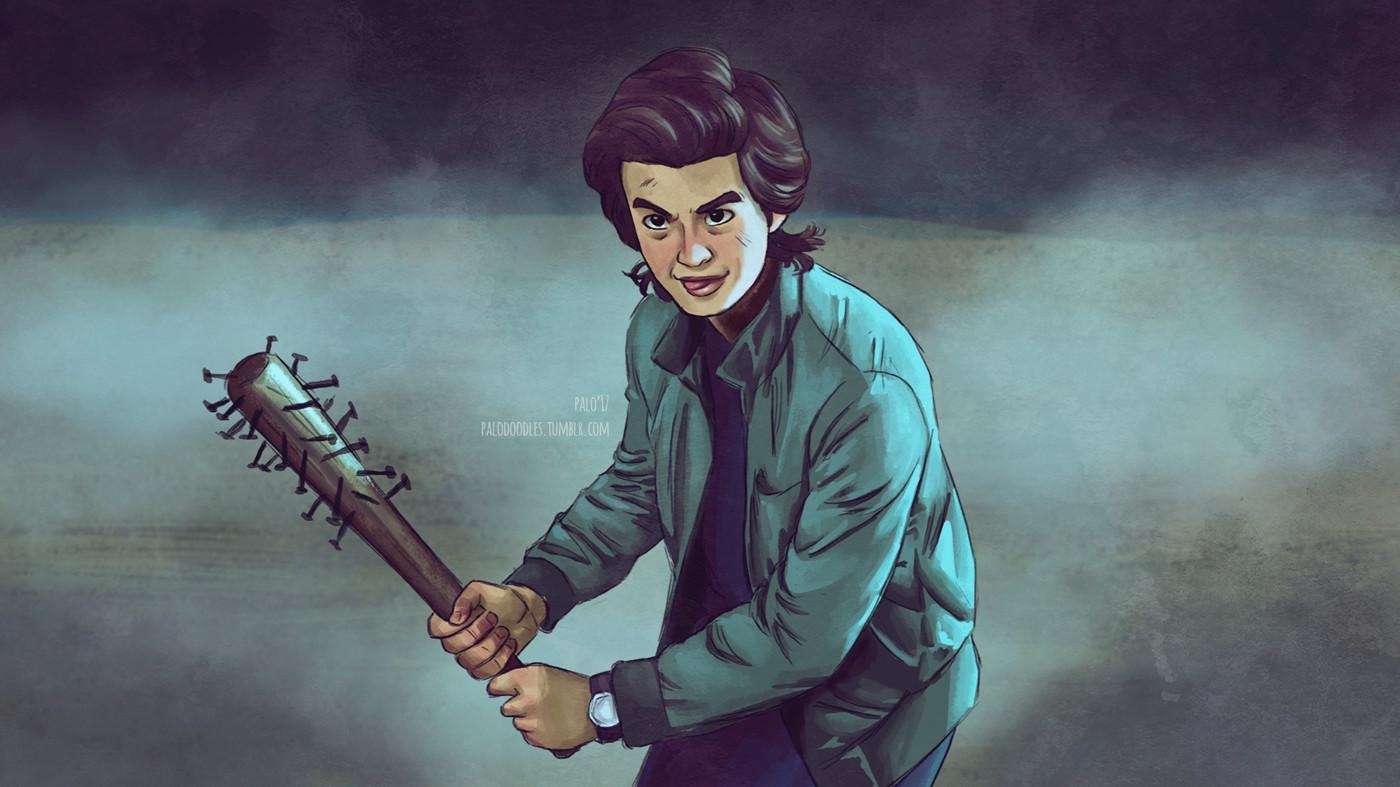 1400x790 Steve Harrington Sketch, Paloma Latorre, Desktop