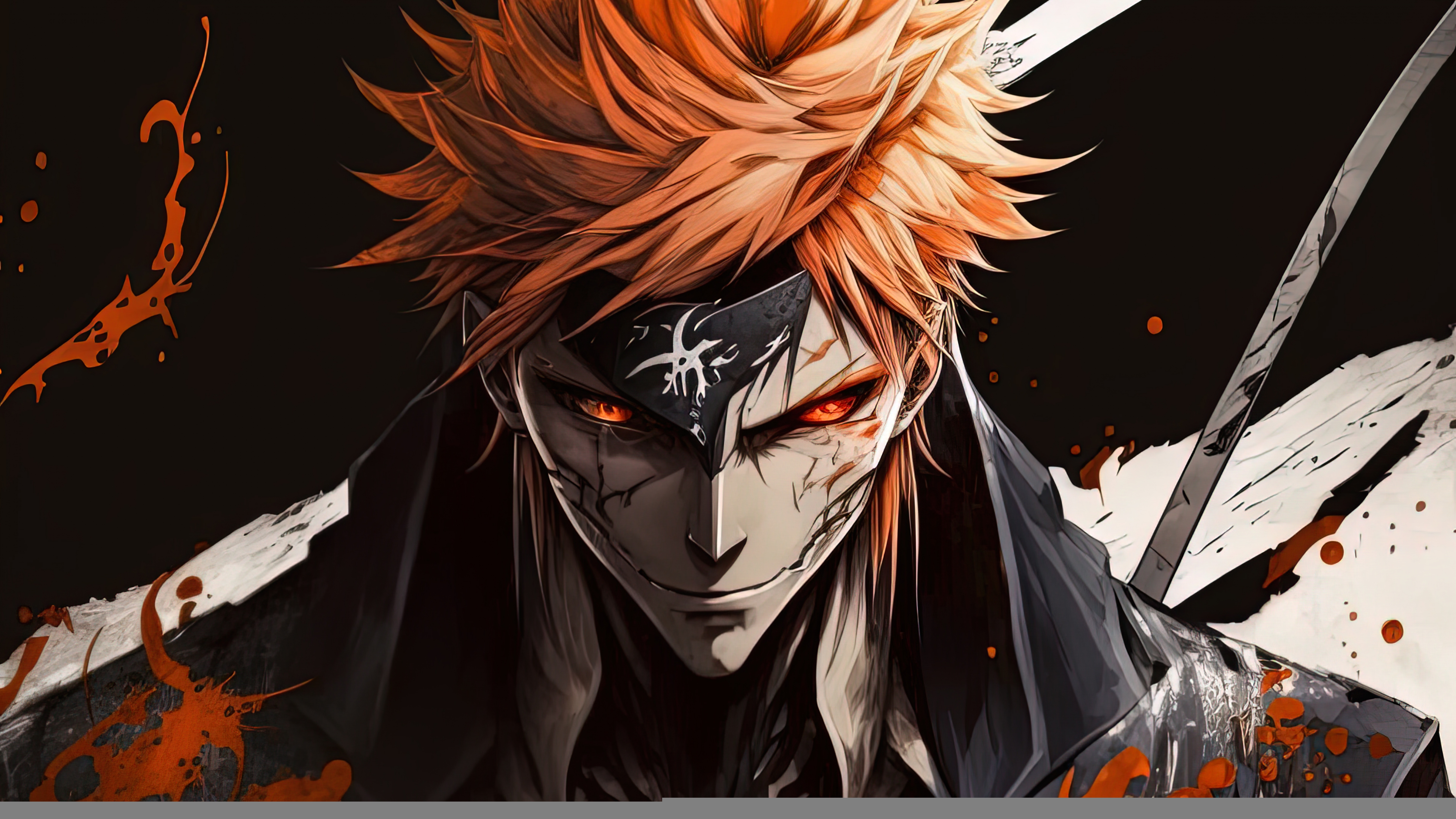 6020x3390 Ichigo Kurosaki Wallpaper 4K, AI art, Desktop