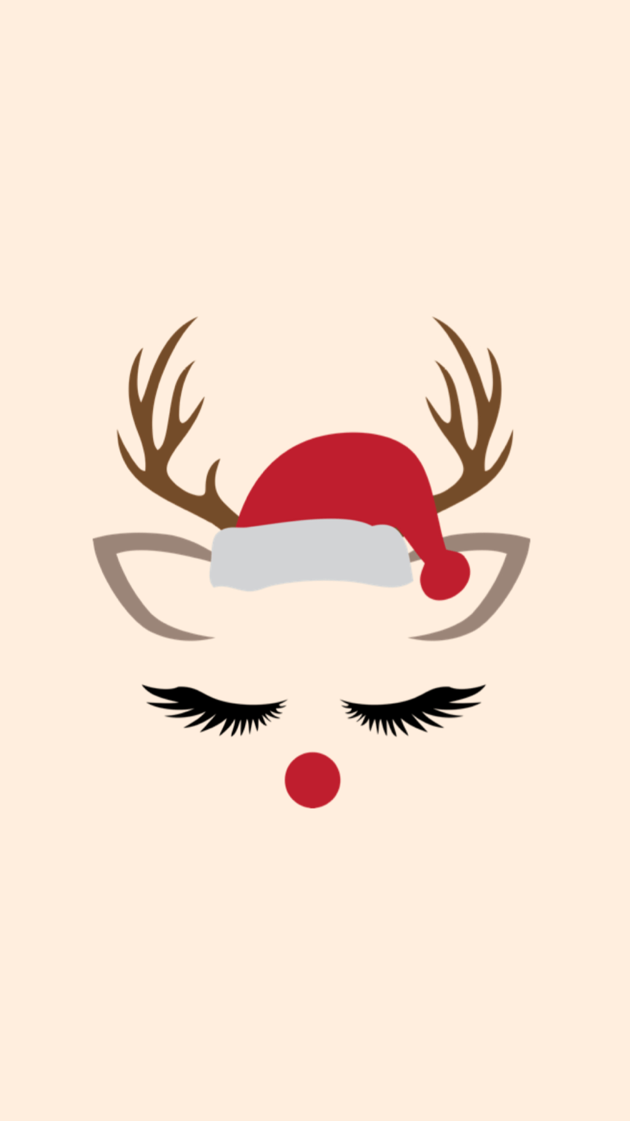 1250x2210 Cute Christmas Wallpaper, Phone