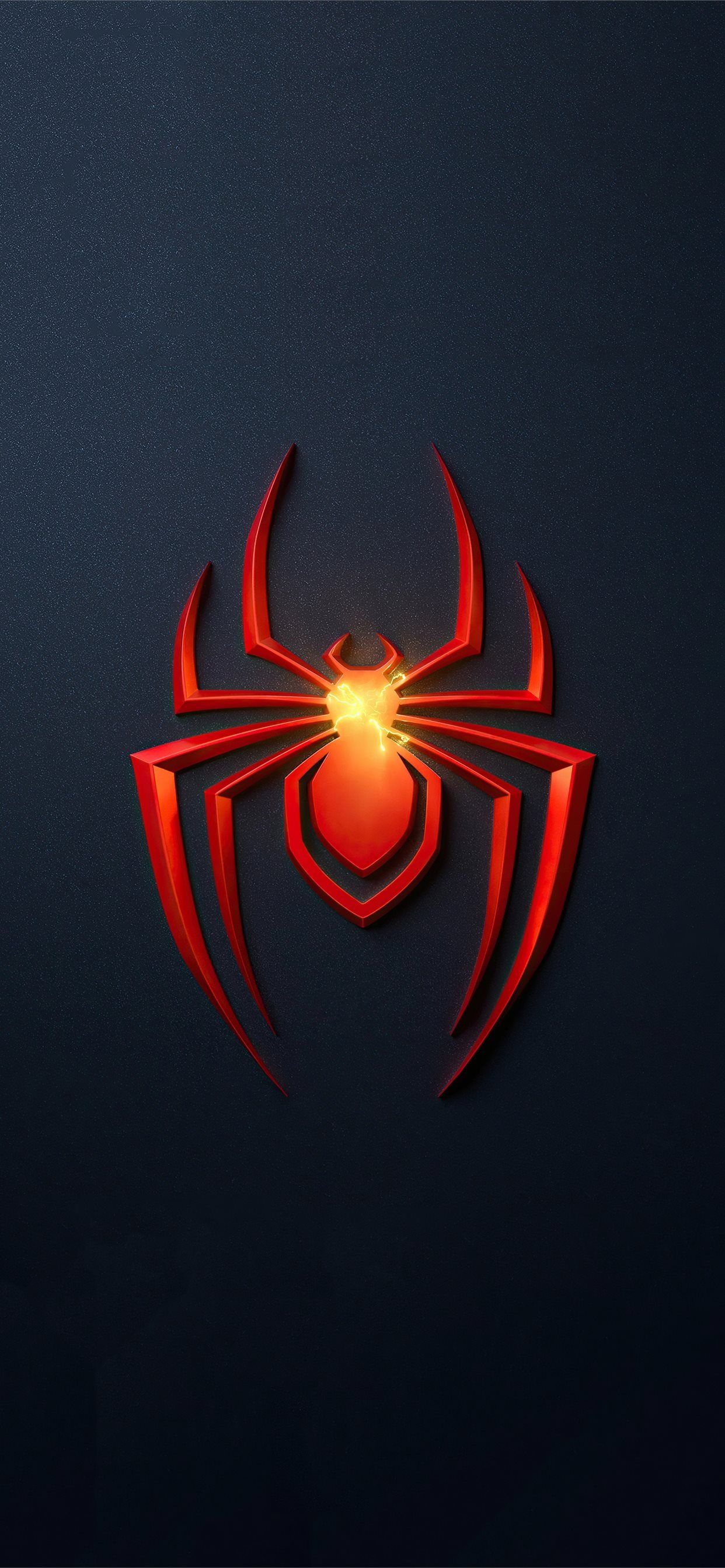 1250x2690 spider man miles morales ps5 game logo 4k iPhone X Wallpaper Free Download, Phone