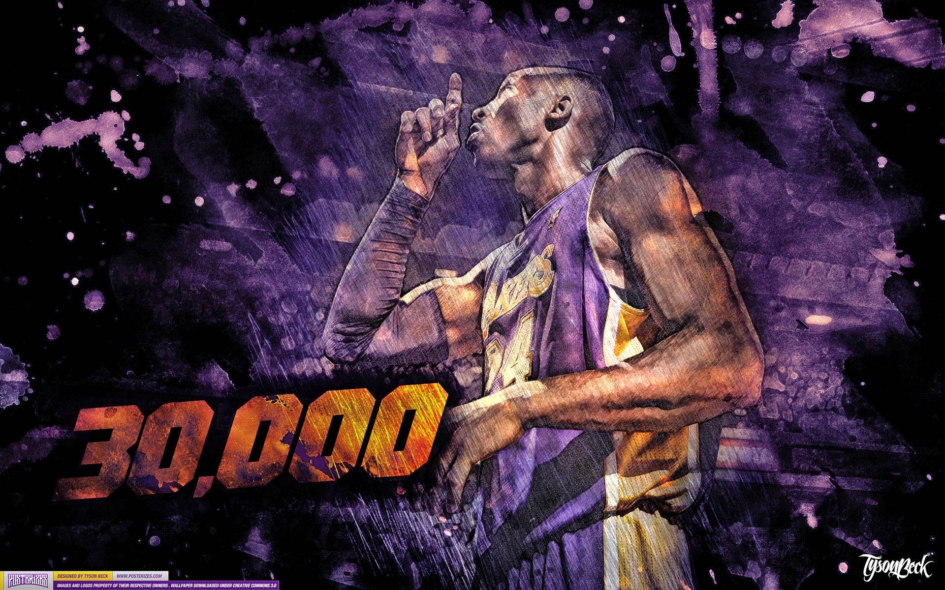 1920x1200 Kobe Bryant 000 Points Wallpaper. Posterizes. NBA Wallpaper, Desktop