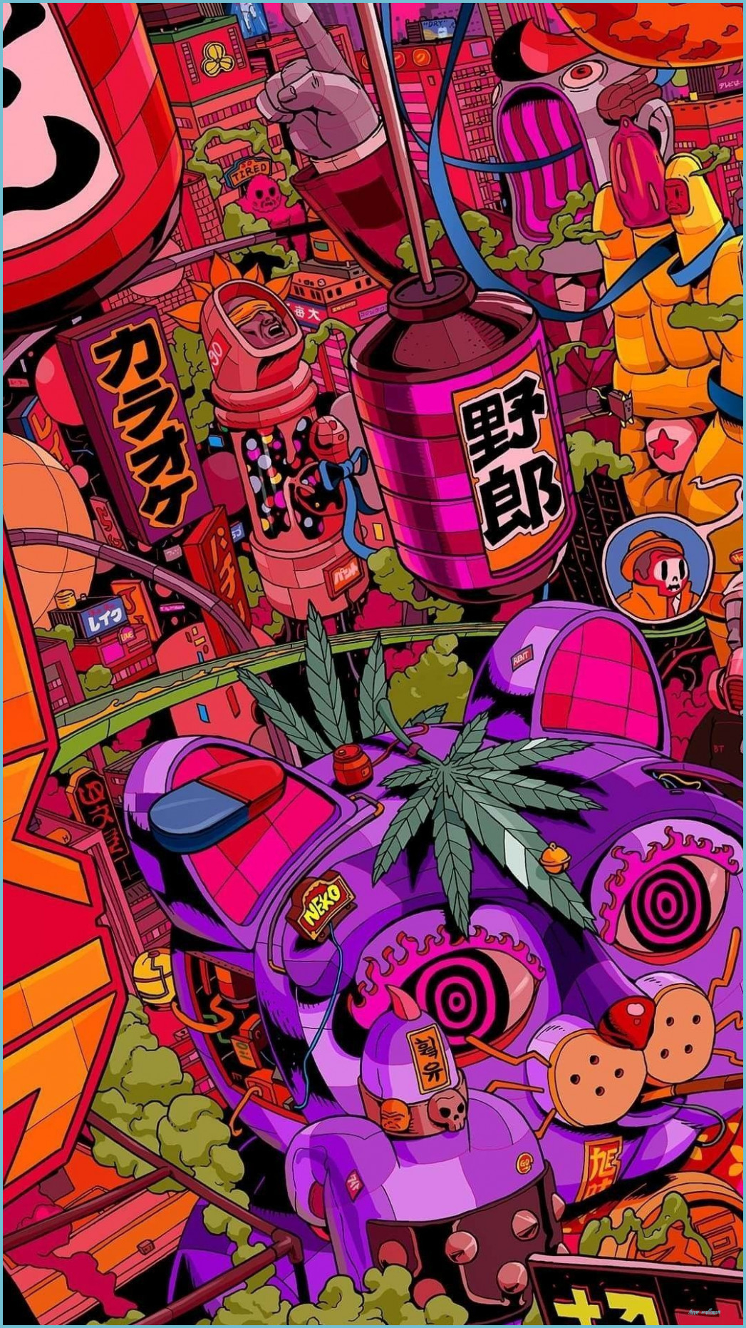 1050x1870 Trippy Aesthetic Wallpaper, Phone