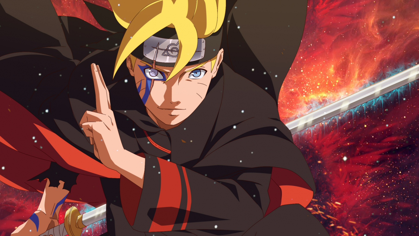 1370x770 Download  Boruto, Uzumaki Naruto, Akatsuki, Scar, Katana, Desktop