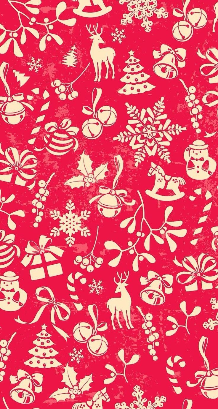 740x1380 Desktop Vintage Cute Christmas Wallpaper, Phone