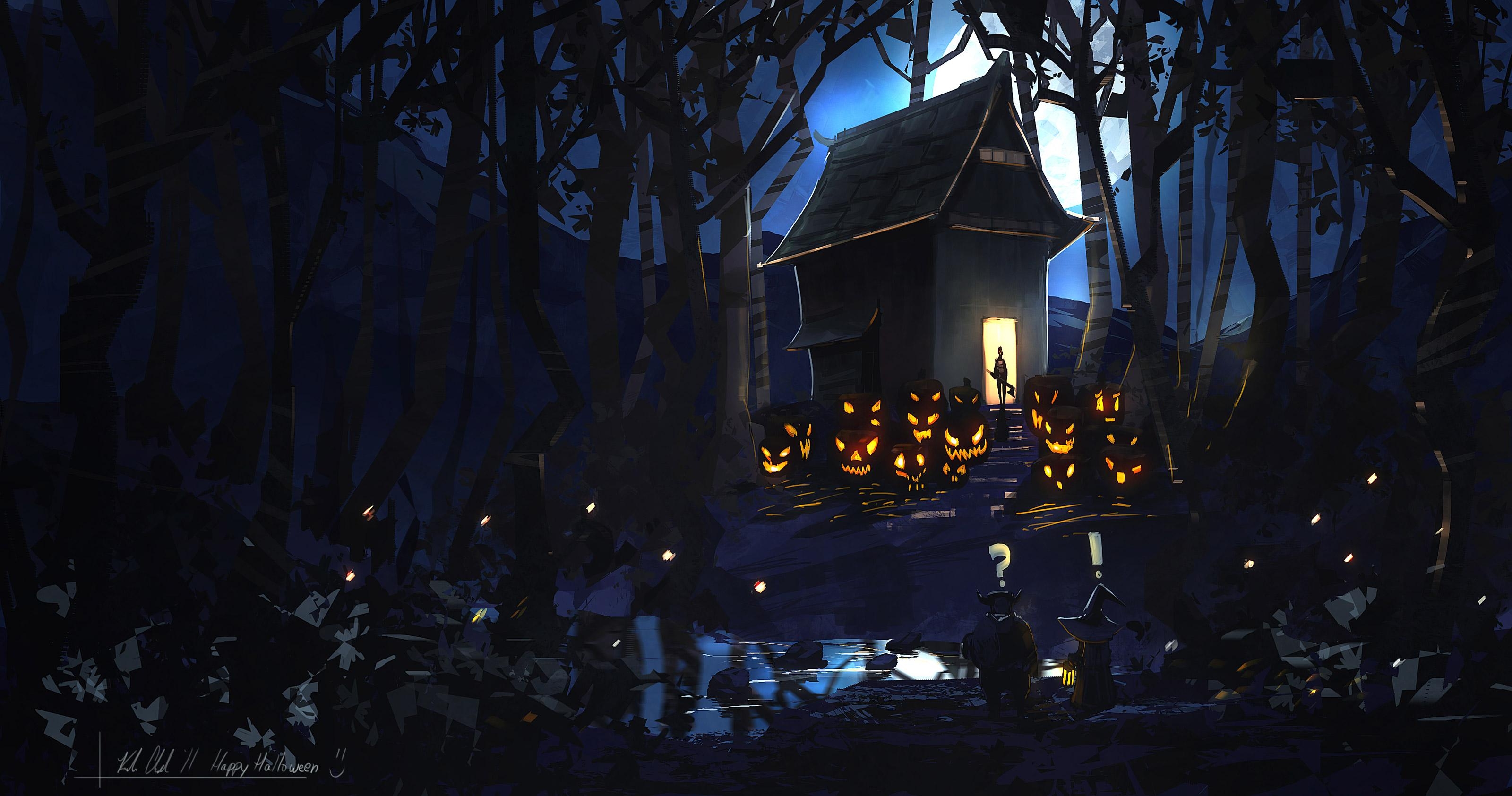 3200x1690 Halloween Town Desktop Background, Desktop