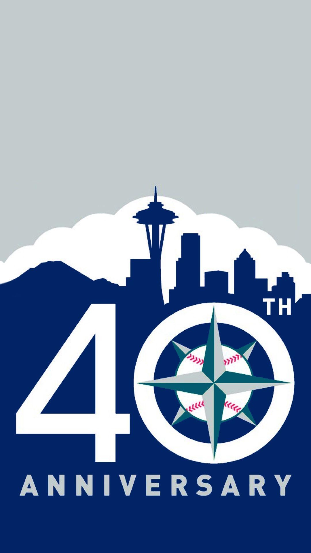 1080x1920 Seattle Mariners 40th Anniversary iPhone Wallpaper, Phone