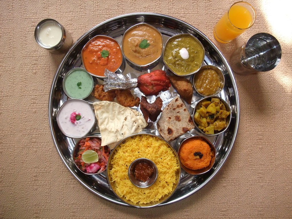 1030x770 INDIAN FOOD Thali 2. NORTH INDIAN PUNJABI THALI M, Desktop