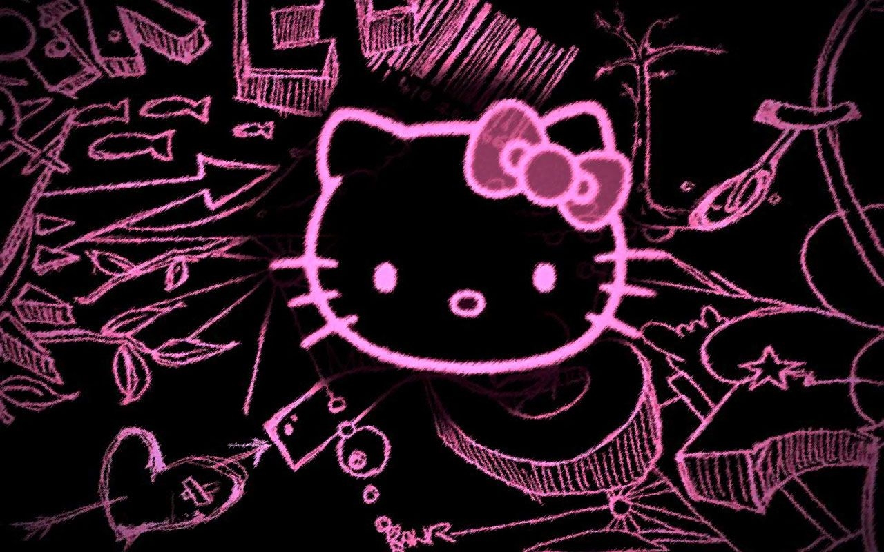 1280x800 Emo Hello Kitty Wallpaper, Desktop