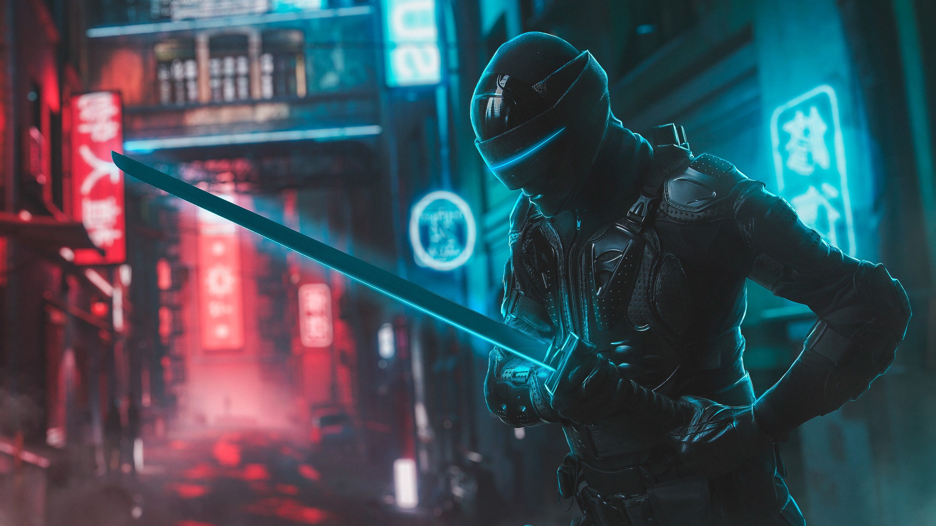 3840x2160 Snake Eyes 4K Wallpaper, Katana, Ninja.4kwallpaper.com, Desktop